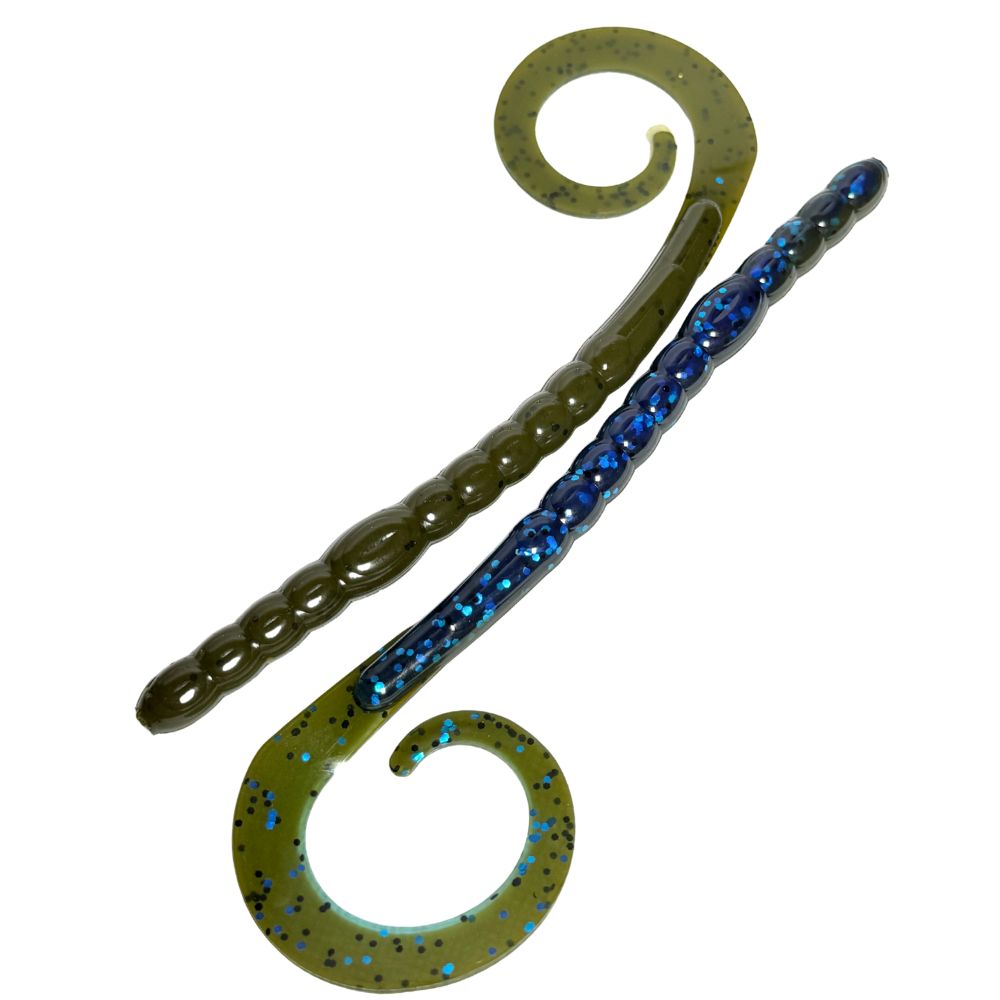 BAIT CONN Curly Tail Worm 10"
