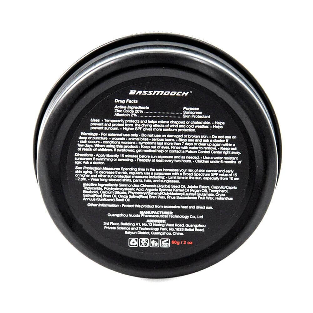 BassMooch Fishing Broad-Spectrum SPF 50 Sun Block Back - Bait Connection