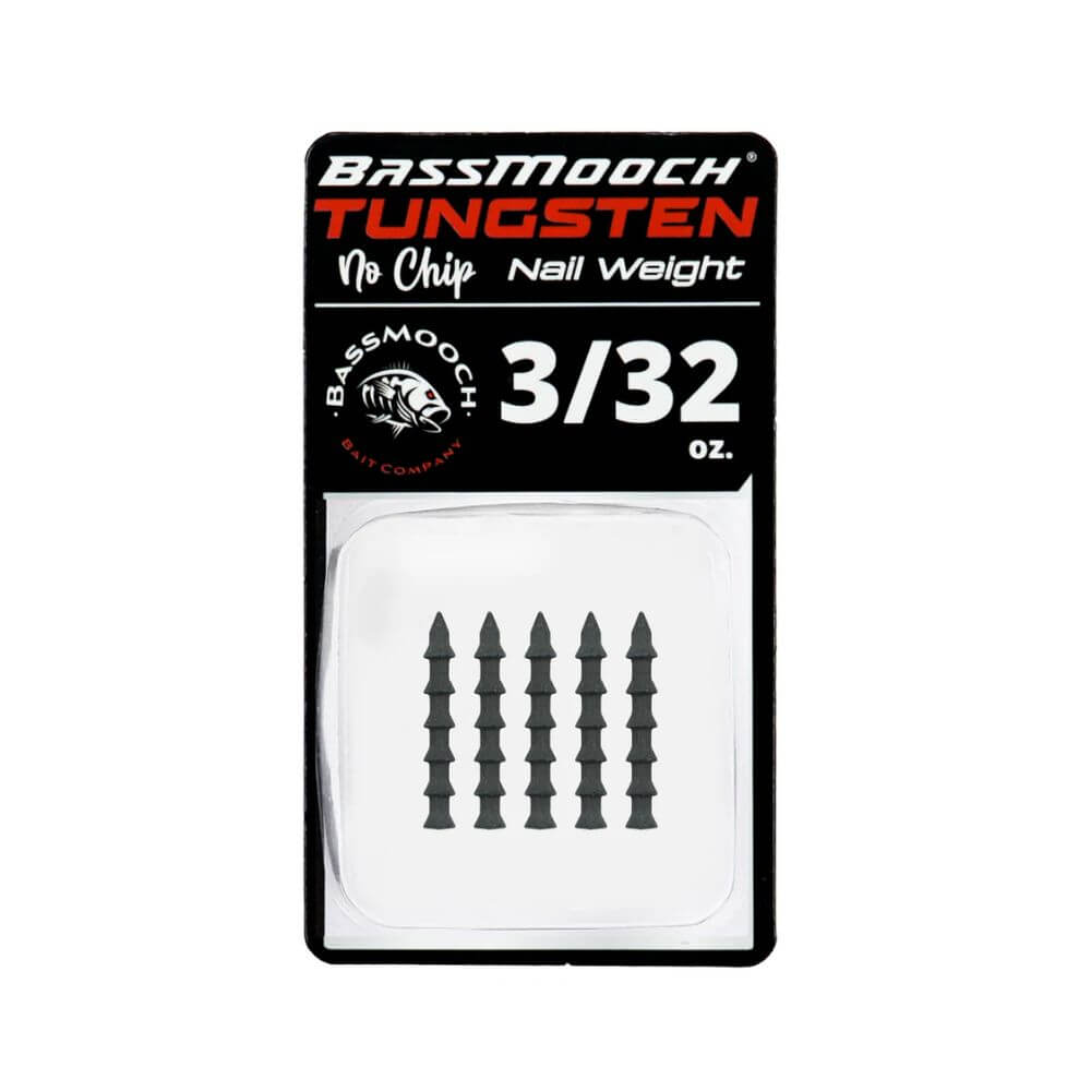 BassMooch Tungsten No-Chip Nail Weights - Bait Connection