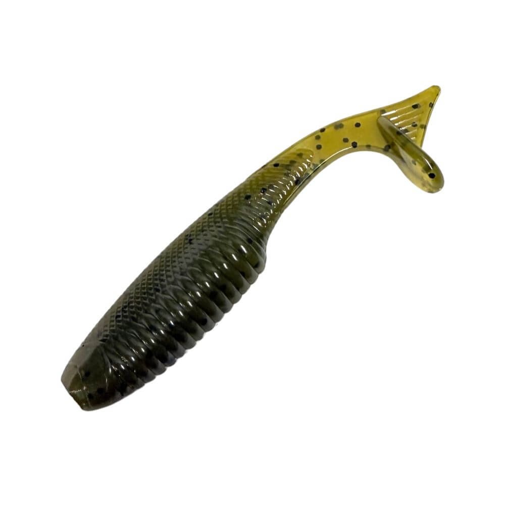 Green Pumpkin Boot Tail Swimbait 3.25” Soft Baits for fishing