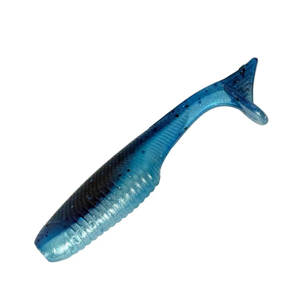 Sapphire Blue Pearl Boot Tail Swimbait 3.25” Soft Baits for fishing