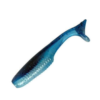 Sapphire Blue Pearl Boot Tail Swimbait 3.25” Soft Baits for fishing