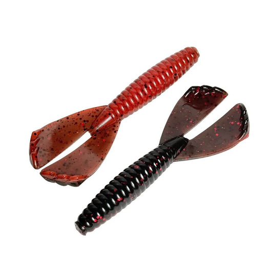 Double Tail Grub 3.5" - Black and Red