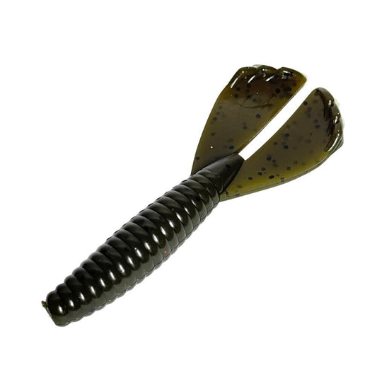 Double Tail Grub 3.5" - Green Pumpkin