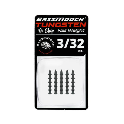 BassMooch Tungsten No-Chip Nail Weights - Bait Connection