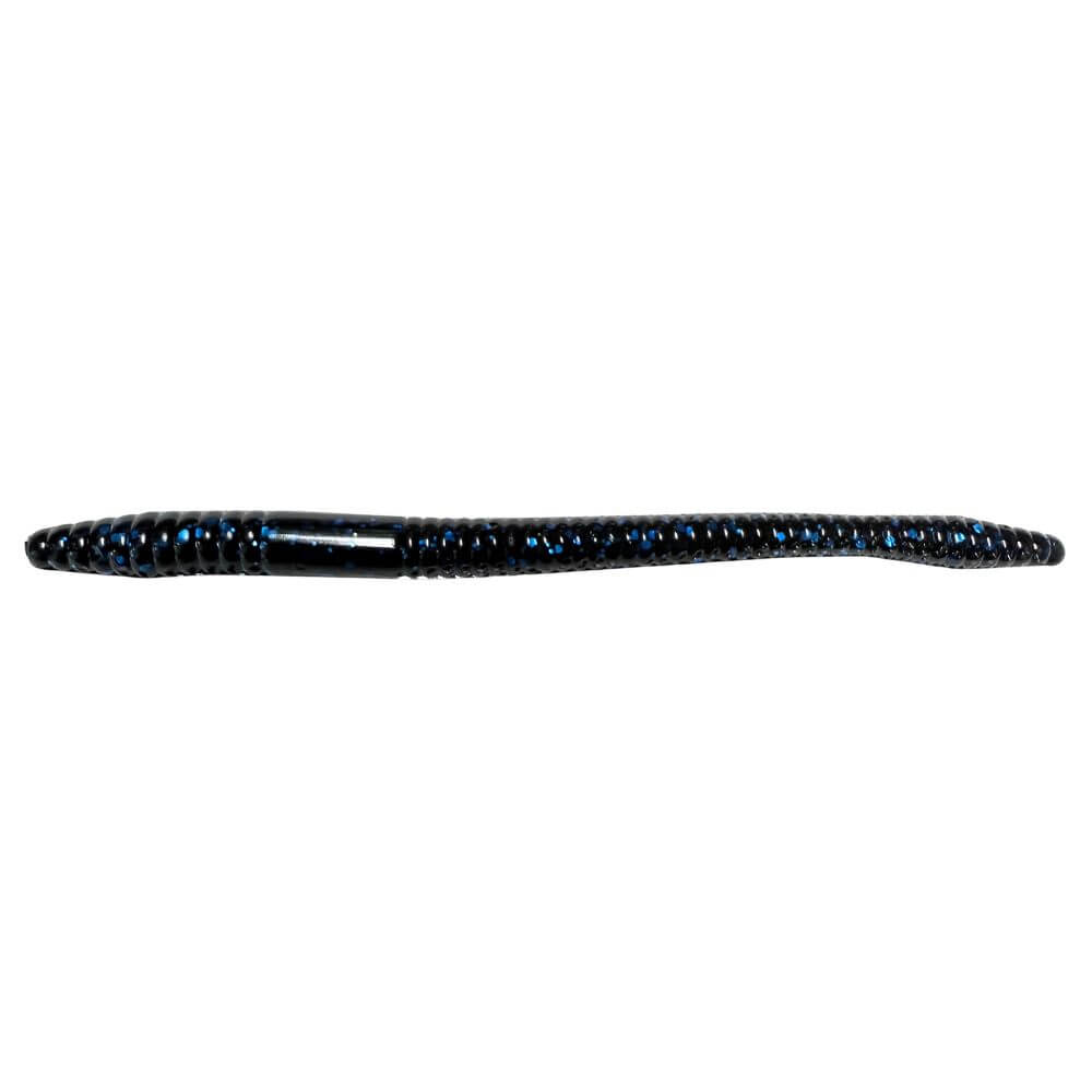Black Blue Flake Finesse Worm 4.75" Soft Baits for fishing