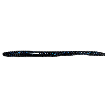 Black Blue Flake Finesse Worm 4.75" Soft Baits for fishing