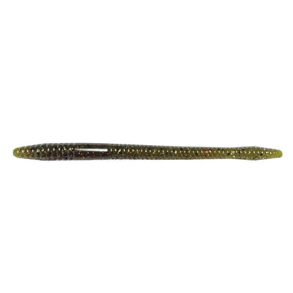 Green Pumpkin Magic Finesse Worm 4.75" Soft Baits for fishing