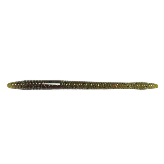 Green Pumpkin Magic Finesse Worm 4.75" Soft Baits for fishing