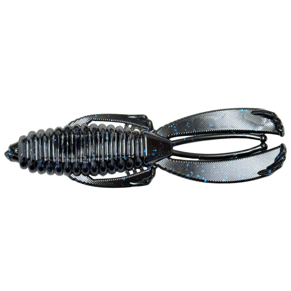 Black Blue Flake Knuckle Bug 4" Soft Baits for fishing