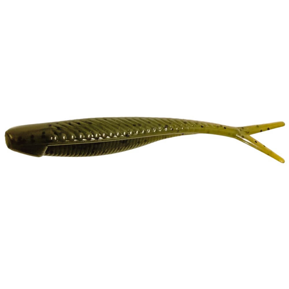Green Pumpkin Phantom Minnow 4" Soft Baits for fishing