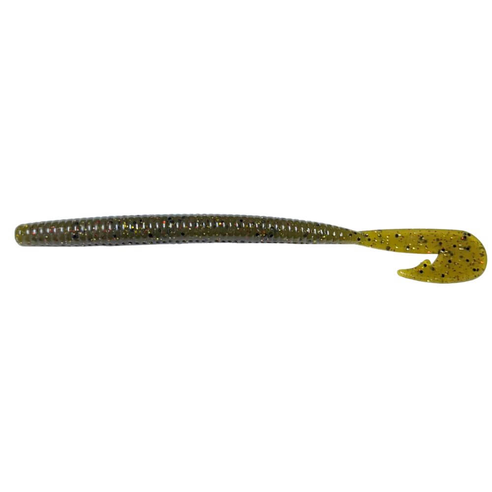Green Pumpkin Magic Ripple Worm 5.75" Soft Baits for fishing