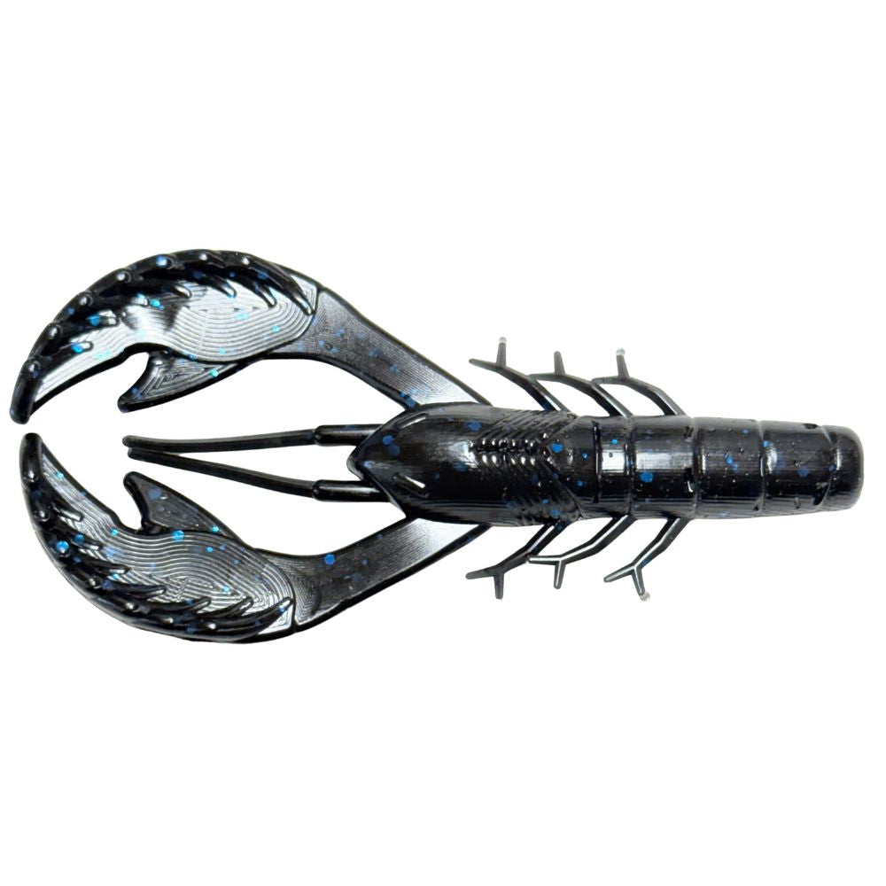 Black Blue Flake Savage Craw 3.5" Soft Baits for fishing