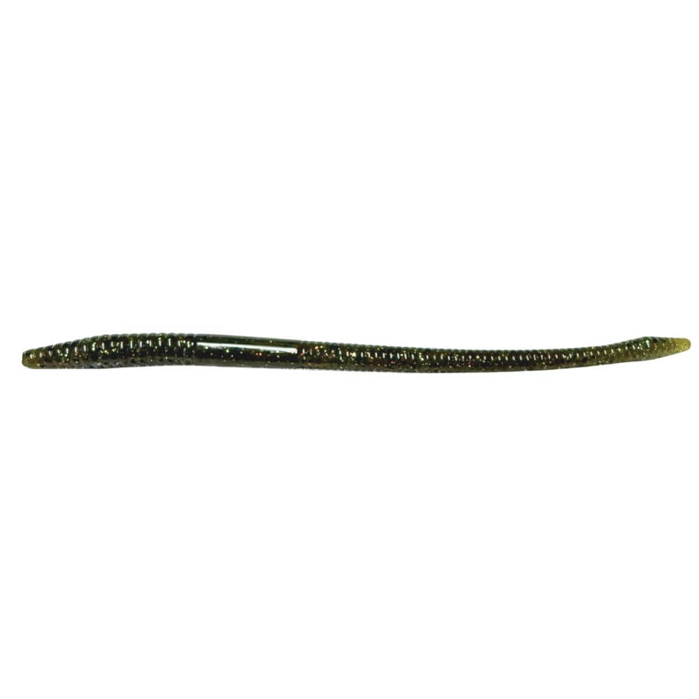 Green Pumpkin Magic Straight Tail Worm 7" Soft Baits for fishing