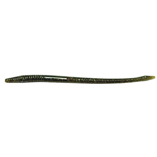 Green Pumpkin Magic Straight Tail Worm 7" Soft Baits for fishing