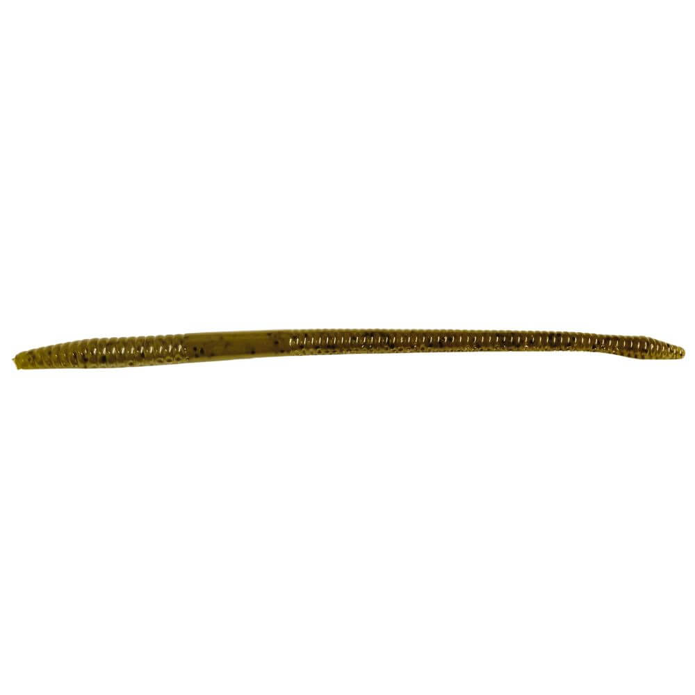 Green Pumpkin Straight Tail Worm 7" Soft Baits for fishing