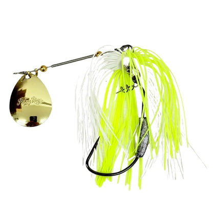Spinnerbait - Gold Blade-Riley Rigs-Chartreuse White-Bait Connection