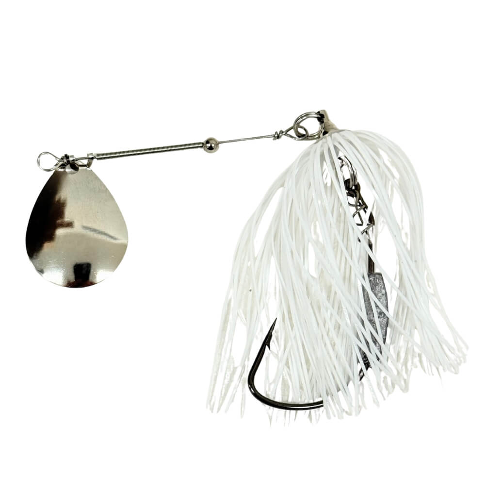Spinnerbait - Silver Blade-Riley Rigs-Silver Blade - White-Bait Connection