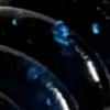 Black and Blue Swirl